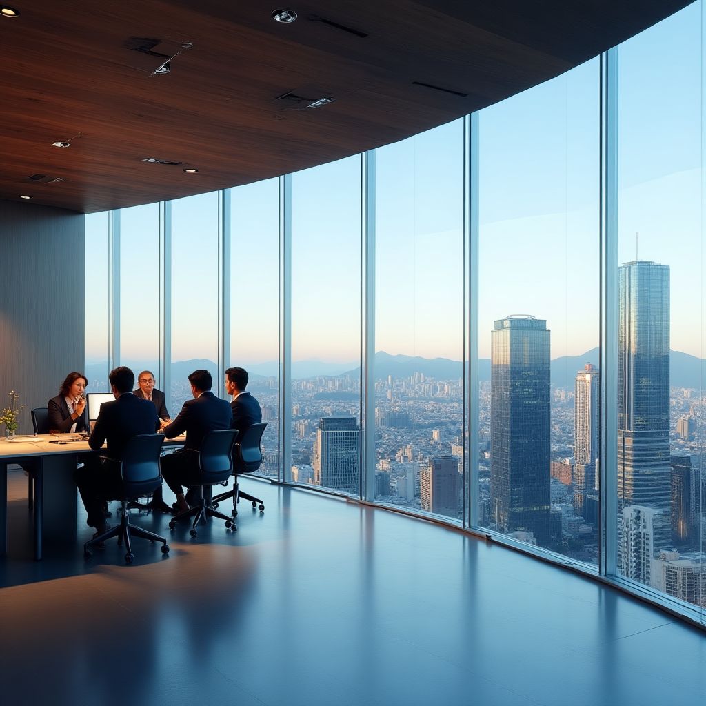 Equipo de FinConsult Chile en oficinas modernas