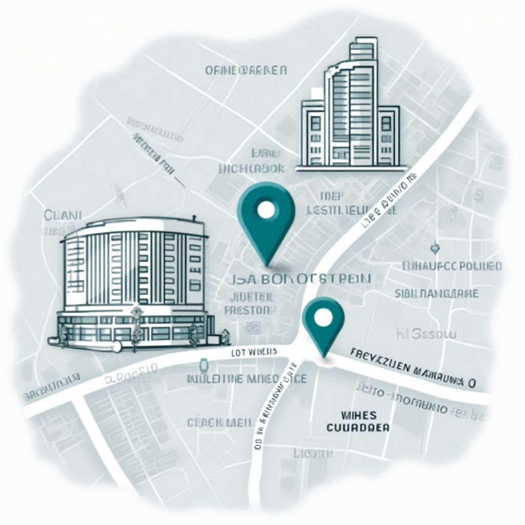 Ubicación de nuestra oficina en Santiago